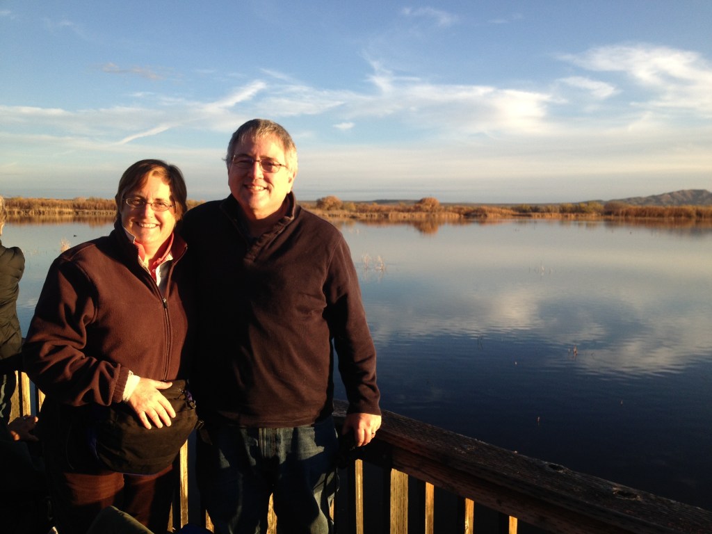 photograph of timothy and cynthia smith at Bosque del Apache